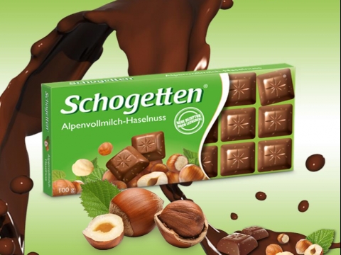 Schogetten čokolada sa lešnicima i alpskim mlekom - neodoljivo hrskavo iskustvo